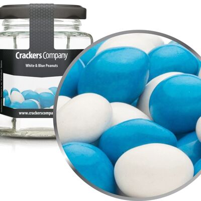 White & Blue Peanuts. VPE mit 25 Stk. u. 110g Inhalt je Stk.