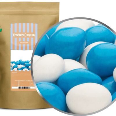 White & Blue Peanuts. PU with 8 pieces and 750g content per piece
