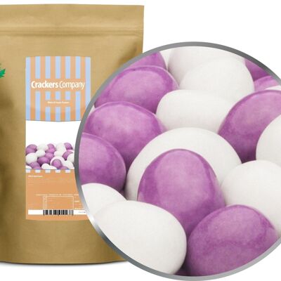 White & Purple Peanuts. PU with 8 pieces and 750g content per piece