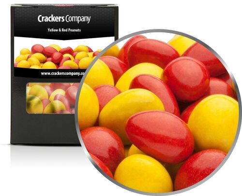 Yellow & Red Peanuts. VPE mit 32 Stk. u. 110g Inhalt je Stk.