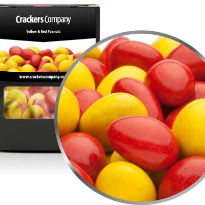 Yellow & Red Peanuts. PU with 32 pieces and 110g content per piece