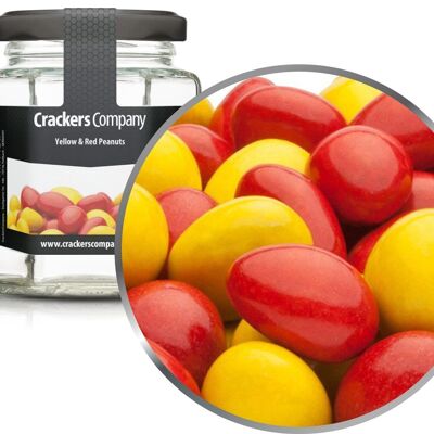 Yellow & Red Peanuts. VPE mit 25 Stk. u. 110g Inhalt je Stk.