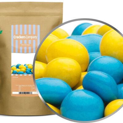 Yellow & Blue Peanuts. PU with 8 pieces and 750g content per piece