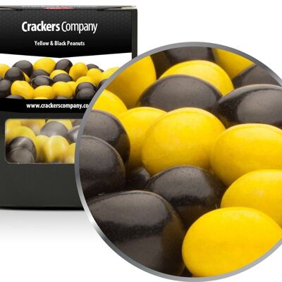 Cacahuetes amarillos y negros. PU con 32 piezas y 110 g de contenido por pieza
