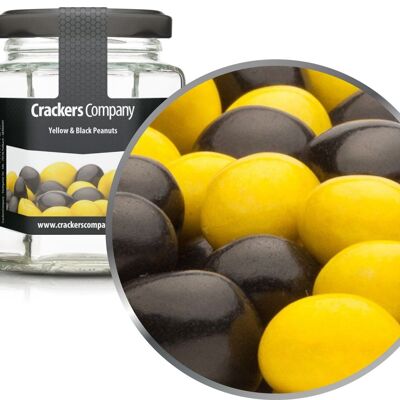 Yellow & Black Peanuts. PU with 25 pieces and 110g content per piece