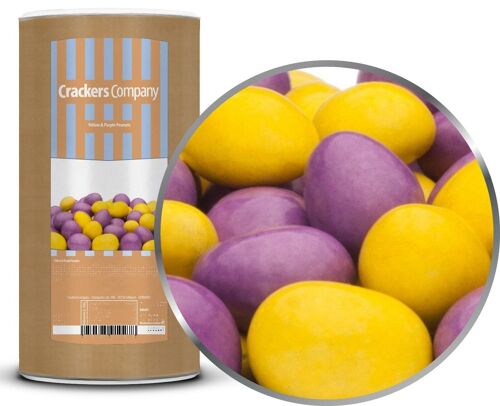 Yellow & Purple Peanuts. VPE mit 9 Stk. u. 950g Inhalt je St