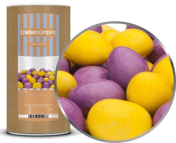 Cacahuètes jaunes et violettes. PU avec 9 pièces et 950g de contenu par pièce
