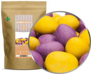 Cacahuètes jaunes et violettes. PU avec 8 pièces et 750g de contenu par pièce