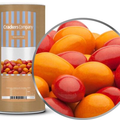 Cacahuetes naranjas y rojos. PU con 9 piezas y contenido de 950g por pieza