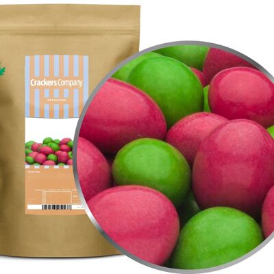 Pink & Green Peanuts. PU with 8 pieces and 750g content per piece