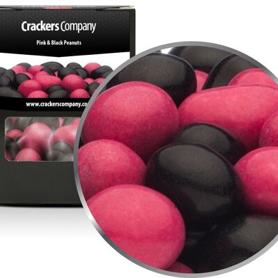 Pink & Black Peanuts. PU with 32 pieces and 110g content per piece