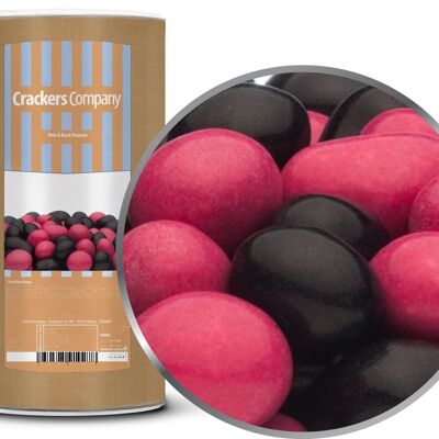 Pink & Black Peanuts. PU with 9 pieces and 950g content per piece