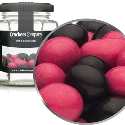 Pink & Black Peanuts. PU with 25 pieces and 110g content per piece