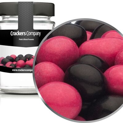 Pink & Black Peanuts. PU with 45 pieces and 110g content per piece