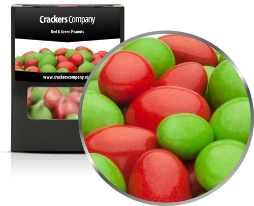 Red & Green Peanuts. VPE mit 32 Stk. u. 110g Inhalt je Stk.