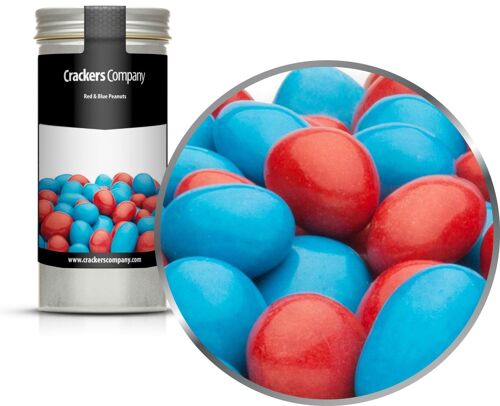 Red & Blue Peanuts. VPE mit 40 Stk. u. 110g Inhalt je Stk.