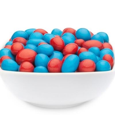 Cacahuetes rojos y azules. PU con 1 pieza y contenido de 5000 g por pieza