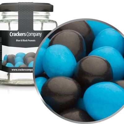 Blue & Black Peanuts. PU with 25 pieces and 110g content per piece