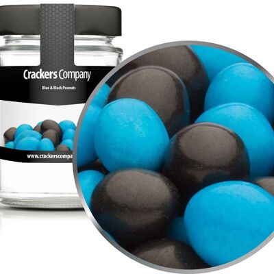 Blue & Black Peanuts. PU with 45 pieces and 110g content per piece