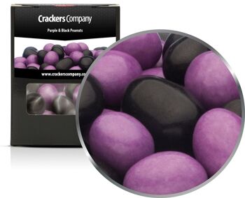 Cacahuètes violettes et noires. PU avec 32 pièces et 110g de contenu par pièce