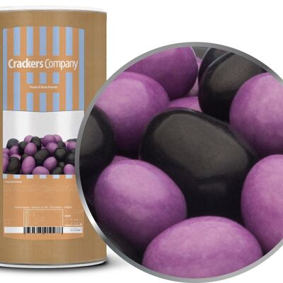Cacahuètes violettes et noires. PU avec 9 pièces et 950g de contenu par pièce
