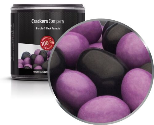 Purple & Black Peanuts. VPE mit 36 Stk. u. 110g Inhalt je St