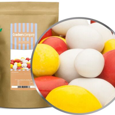 White, Yellow & Red Peanuts. PU with 8 pieces and 750g content j