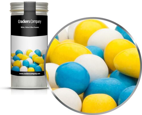 White, Yellow & Blue Peanuts. VPE mit 40 Stk. u. 110g Inhalt