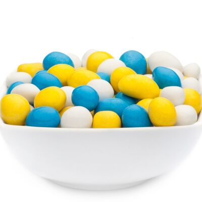 Arachides blanches, jaunes et bleues. PU avec 1 pièce et 5000g de contenu