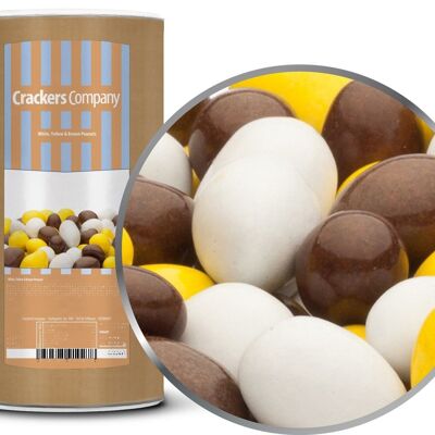 White, Yellow & Brown Peanuts. VPE mit 9 Stk. u. 950g Inhalt