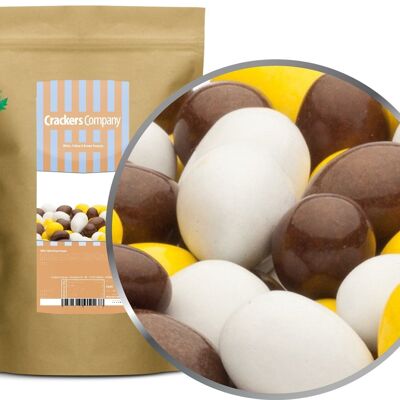 White, Yellow & Brown Peanuts. PU with 8 pieces and 750g content