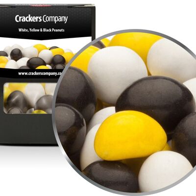 White, Yellow & Black Peanuts. PU with 32 pieces and 110g content