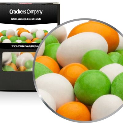 White, Orange & Green Peanuts. PU with 32 pieces and 110g content