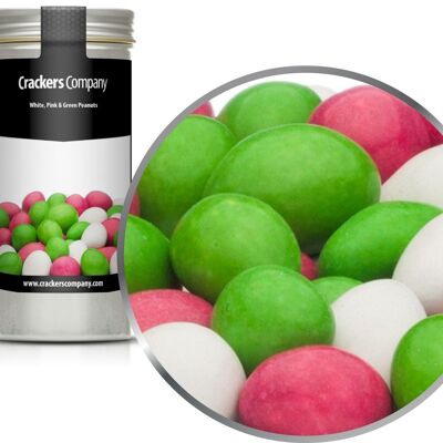 White, Pink & Green Peanuts. PU with 40 pieces and 110g content