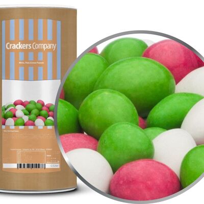 White, Pink & Green Peanuts. PU with 9 pieces and 950g content j