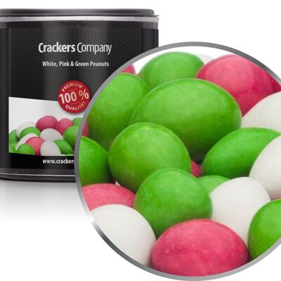 White, Pink & Green Peanuts. PU with 36 pieces and 110g content