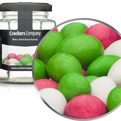 White, Pink & Green Peanuts. PU with 25 pieces and 110g content