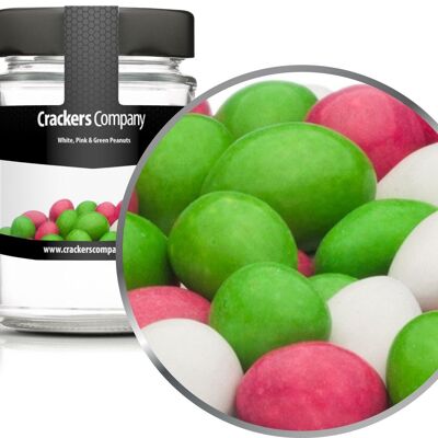 White, Pink & Green Peanuts. PU with 45 pieces and 110g content
