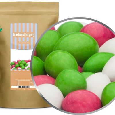 White, Pink & Green Peanuts. PU with 8 pieces and 750g content j