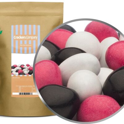 White, Pink & Black Peanuts. PU with 8 pieces and 750g content j