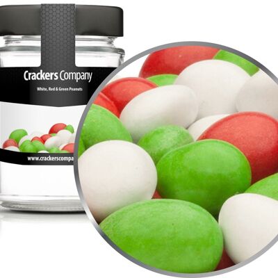 White, Red & Green Peanuts. PU with 45 pieces and 110g content j