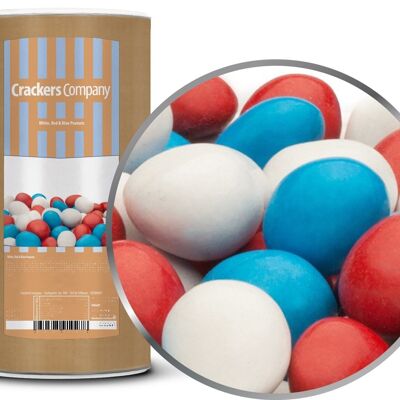 White, Red & Blue Peanuts. VPE mit 9 Stk. u. 950g Inhalt je