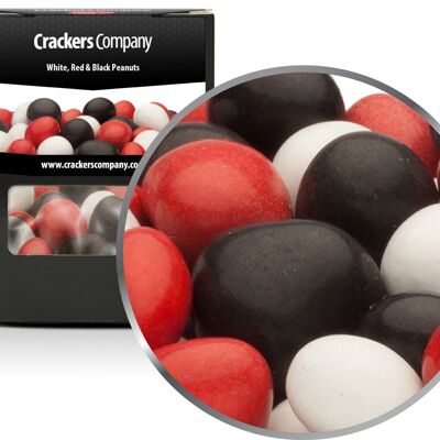 White, Red & Black Peanuts. PU with 32 pieces and 110g content j