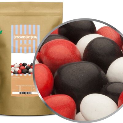 White, Red & Black Peanuts. PU with 8 pieces and 750g content each