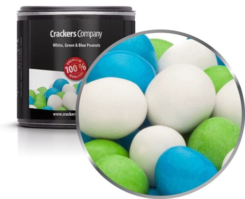 White, Green & Blue Peanuts. VPE mit 36 Stk. u. 110g Inhalt