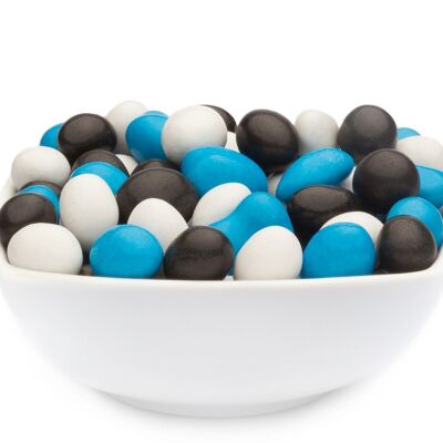 Cacahuetes blancos, azules y negros. PU con 1 pieza y contenido de 5000g