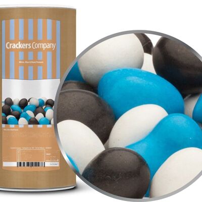 White, Blue & Black Peanuts. PU with 9 pieces and 950g content j