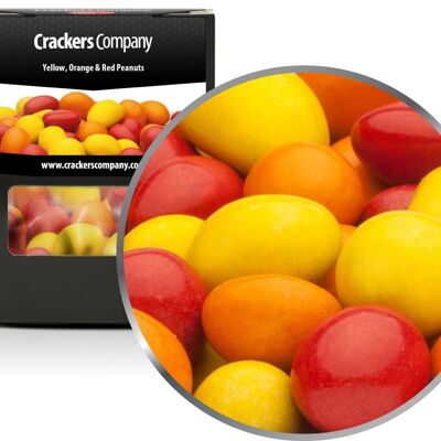 Yellow, Orange & Red Peanuts. PU with 32 pieces and 110g content