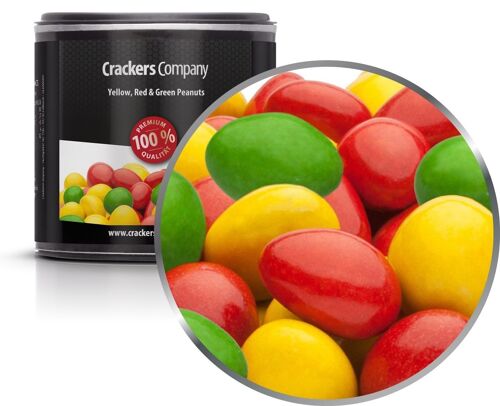 Yellow, Red & Green Peanuts. VPE mit 36 Stk. u. 110g Inhalt