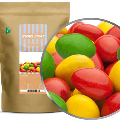 Yellow, Red & Green Peanuts. PU with 8 pieces and 750g content j